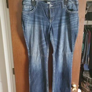 Silver women's jeans
